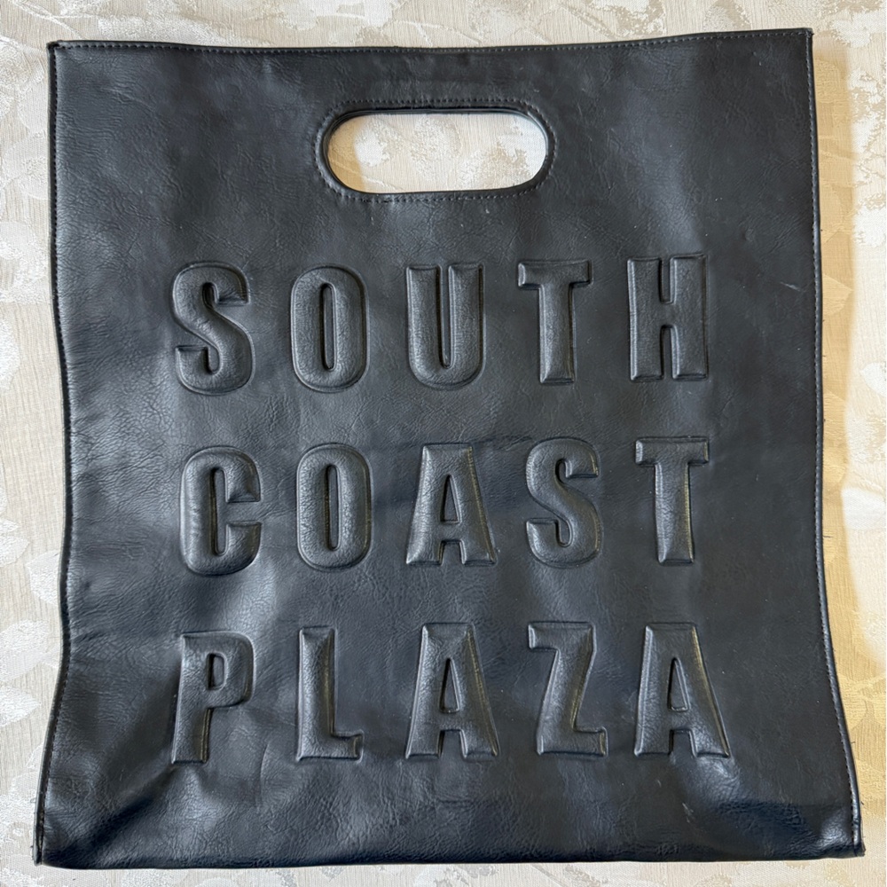 Black Leather Tote Bag